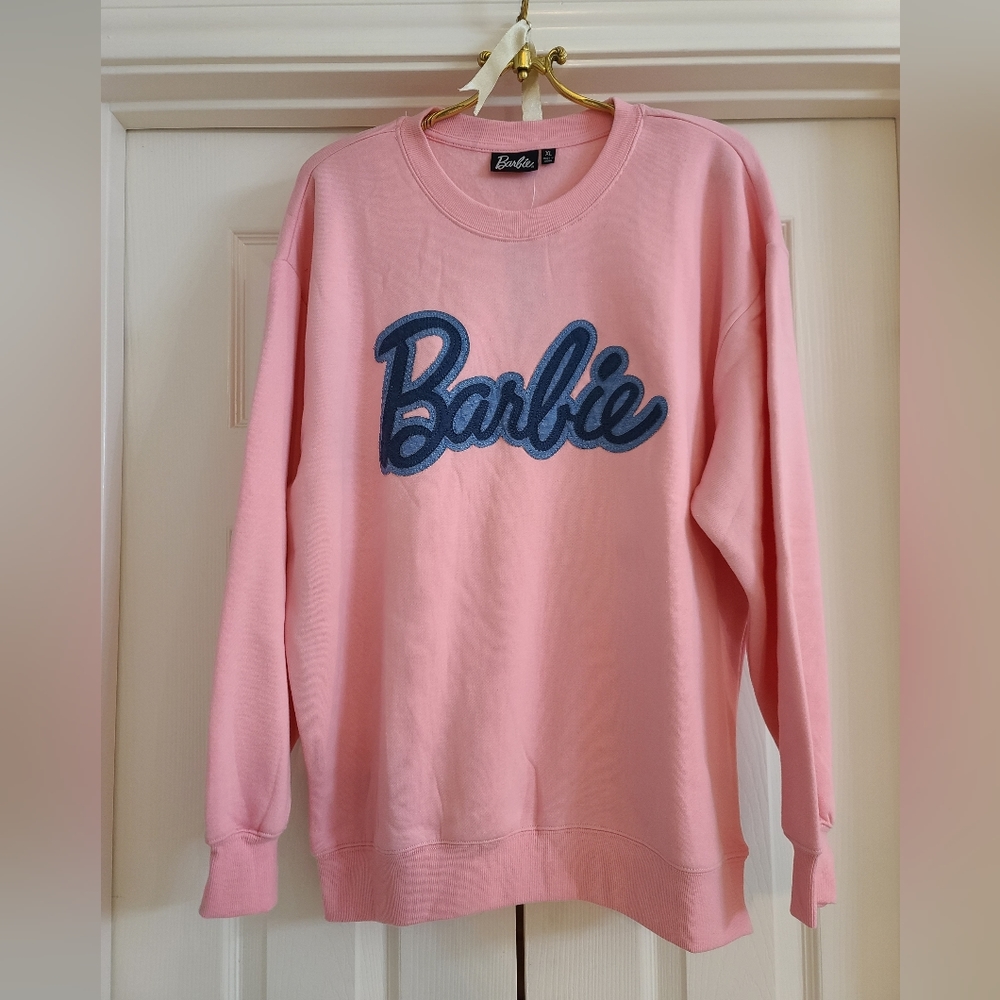 Barbie Faux Denim Logo Sweatshirt
